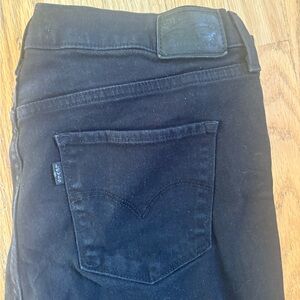 Levi's Black Straight Leg Jeans